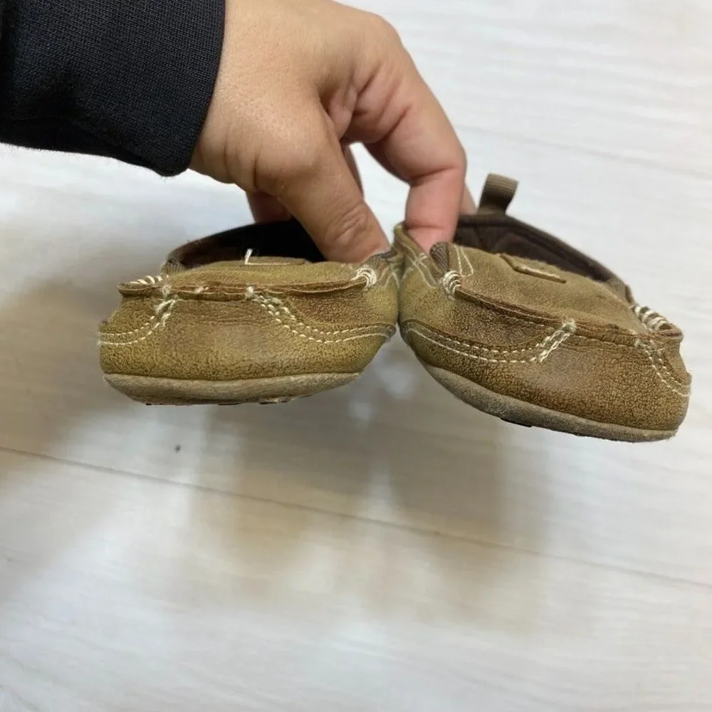 Ariat Brown Print‎ Slip-On Shoes  Sole Fabric Unisex Baby Toddler